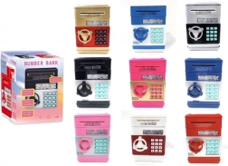 Pokladnička sejf s kódem a světelnými a zvukovými efekty