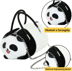 Plush Panda Bag with Chain