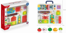 Manipulationspanel i kuffert til børn