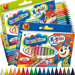 BAMBINO Kaolin Clay Crayons, 18 Colors