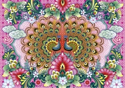 Puzzle pavoni indiani 1500 pezzi