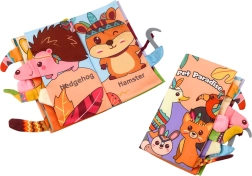 Zachte ritselende educatieve boek Lesdieren