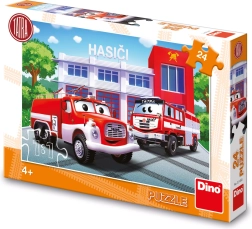 Dino puzzle Hasiči 24 dílků