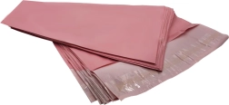 Buste corriere rosa in plastica 540 × 700 mm, confezione da 50 pz