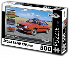 Puzzle RETRO-CARS Škoda Rapid 130 (1986) – 500 pieces