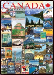 EUROGRAPHICS Puzzle Travel Posters from Canada 1000 pieces
