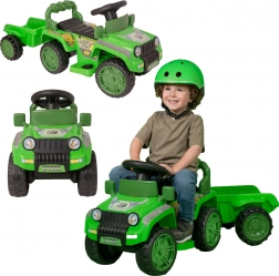 EVO kids ride-on with detachable trailer Jurassic green off-road vehicle