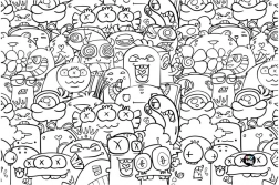 Tischunterlage Monsters