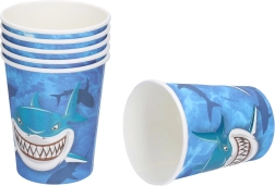 Paper Party Cups SHARK 250 ml (6 pcs)
