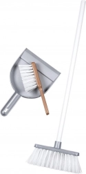 Children's cleaning set with hand brush, dustpan and large broom