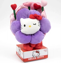 Hello Kitty plyšová hračka s kyticí 30 cm