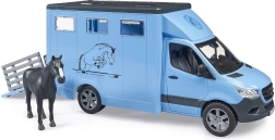 Bruder Mercedes‑Benz Sprinter hestetransporter med figur
