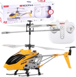 Syma S107H diaľkovo riadený kovový vrtuľník s gyro stabilizáciou – žltá
