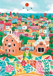 Puzzle Premium Plus The Art of Colour: Barcelona, Spain 1000 pieces