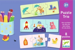 Djeco Puzzle Trio la mia giornata 8×3 pezzi