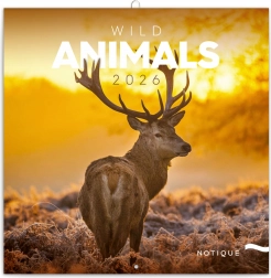 Jegyzetelős naptár Vadállatok 2026