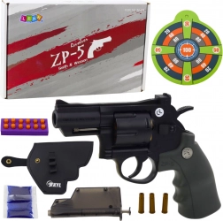 Revolver giocattolo con proiettili in schiuma e palline in gel