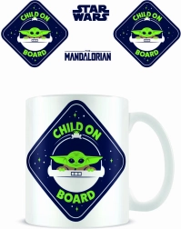 Ceramic Mug Mandalorian with Child on Board Design