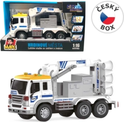 Auto dei servizi aeroportuali con luce e suono, 26 cm