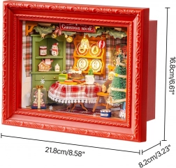 Rolife puzzle 3D en bois Dîner de réveillon avec LED, 125 pièces