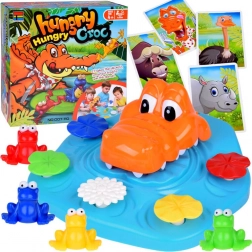 Interactive Game Hungry Crocodile and Escaping Froggies