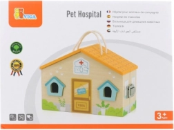 Dřevěná Klinika pro Zvířata VIGA Hračka