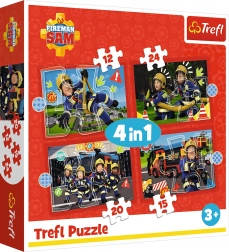 Puzzle Vatrogasac Sam 4u1 (12–24 dijelova)