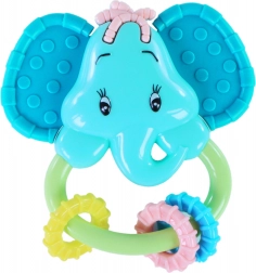 Chrastítko a kousátko slon pro miminka