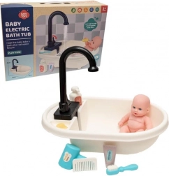 Babakád működő zuhannyal és kiegészítőkkel