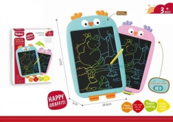 LCD-Schreibtafel Eulchen rosa