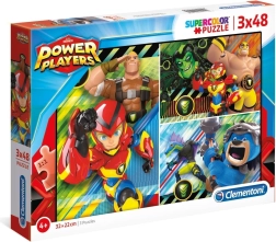 Puzzle Power Players 3x48 pieces