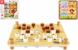 Wooden Educational Labyrinth 2-in-1 CLASSIC WORLD – Farm and Alphabet, 30 × 30 cm