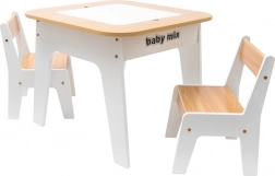 BABY MIX Leaf Natural Kids Table and Chairs