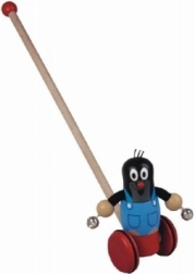 Drvena guralica Krtica s zvončićima