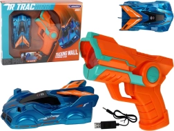 Blauwe Muurklimmende Auto met Laser