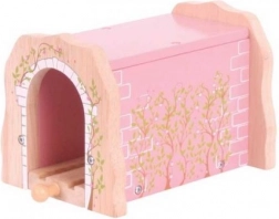 Pink Wooden Railway Tunnel BIGJIGS RAIL