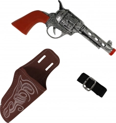 Cowboy pistol with sound effect and holster
