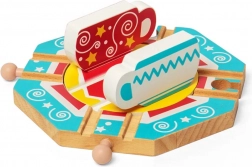 Bigjigs Rail Rotating Track with Teacup Theme