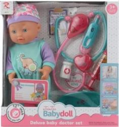 Bébé avec trousse de docteur