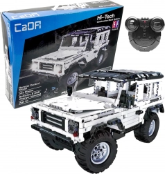 CaDA Building Set Remote-Controlled White Off-Road Car, 533 Pieces