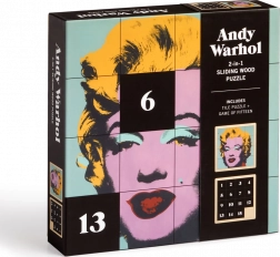 Sliding Wooden Puzzle Andy Warhol: Marilyn