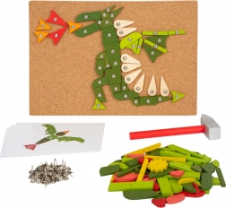 Hammering Game for Children with Plant and Animal Motifs