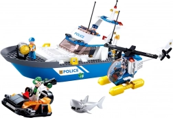 Sluban Polizei Boot und Hubschrauber Set