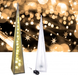 Pyramid LED rotating stars 13*13*60cm