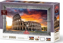 Puzzle tramonto sul Colosseo con colla e cornice 1000 pezzi
