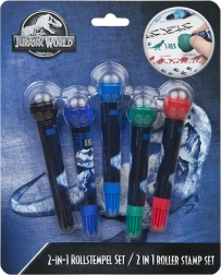 2-in-1 Stamp Set Jurassic World – creative markers with roller stamp