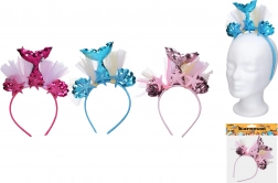 Pustni naglavni trak Morska deklica z okrasom