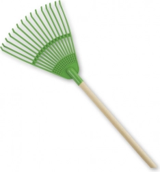 Androni fan-shaped rake with wooden handle for children
