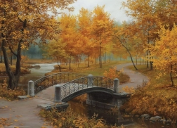 EUROGRAPHICS Puzzle Autumn in the Old Park 1000 pieces