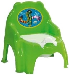 Green potty chair